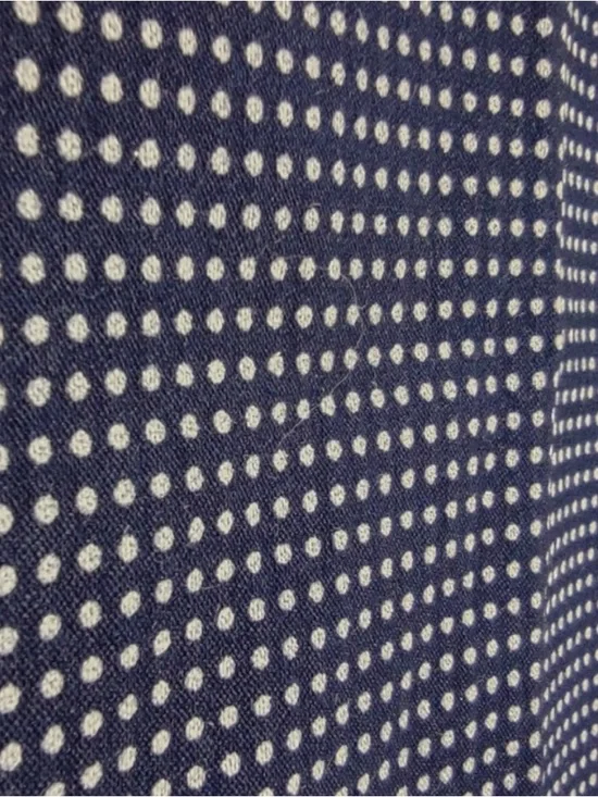 Lady Hagen Navy Polka Dot Stretch Slim Cropped Ankle Pants Size Medium - Picture 7 of 11